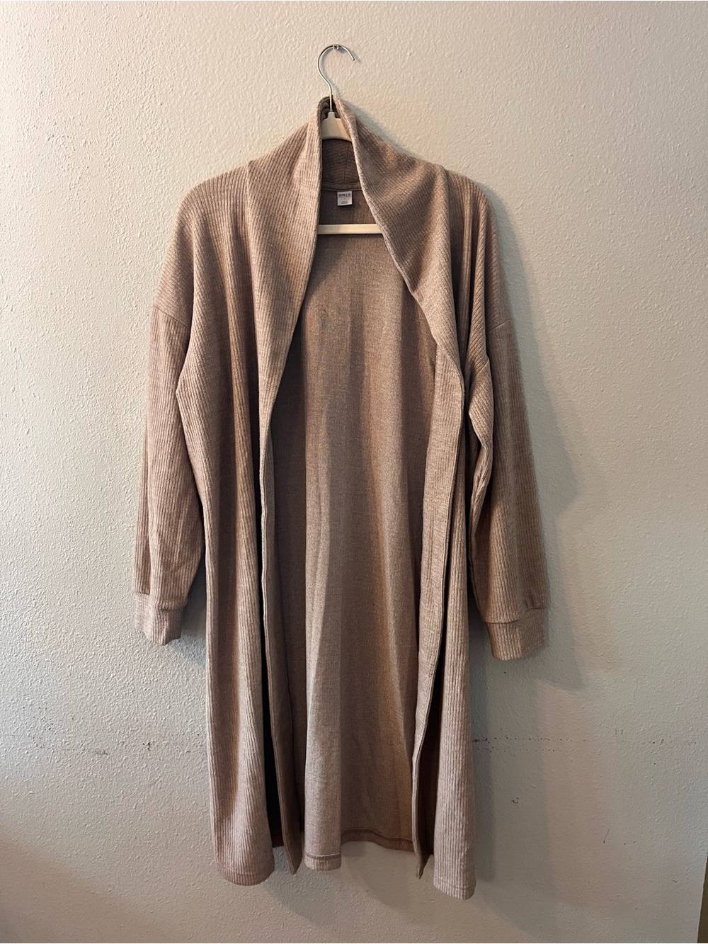 Old Navy Beige Oatmeal Longline Cardigan Duster
